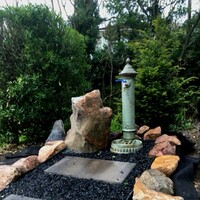 A beautiful cast iron garden fountain