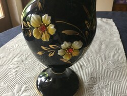 Helbach geschenke jug, vase, 29 cm, 20 arms. With gilding, with a flower on it