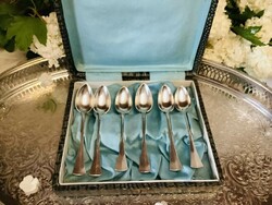 Elegant English style silver coffee spoons