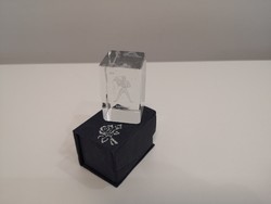 Eladó üveg 3D vízöntő hasád+mécsestartó