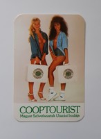 Card calendar cooptourist 1989 - lady