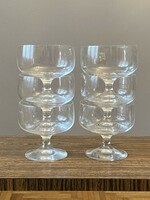 Set of 6 retro martini cognac glasses