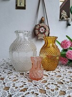 Color, white Czech bohemia is the smallest vase nostalgia glass