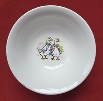 Sandra Rich libás húsvéti német porcelán tálka kínáló tál tányér