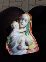Szűz Mária a kisded Jézussal Metzler figurális porcelán szobor
