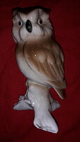 Gyönyörű antik VOLKSTEDT német bagoly porcelán madár figura 16 cm  a képek szerint