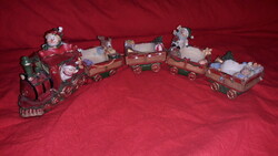 Retro polar express Christmas long candle holder train with Santa Claus figures 52 cm according to pictures