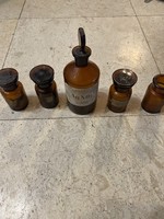 Antique medicine bottles