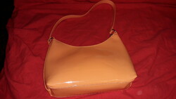 Extravagant quality orange lacquer c&a very feminine handbag 27x20 cm according to the pictures