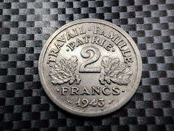 Franciaország 2 frank, 1943