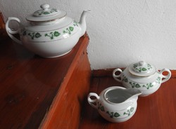 Old tea set - pouring + milk pouring + sugar bowl