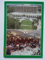 Régi képeslap: Hajdúszoboszló, SZOT MEDOSZ Gyógyüdülő (1989)