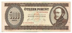5000 forint 1990 "H"