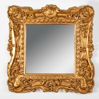 Gold-plated Baroque style mirror