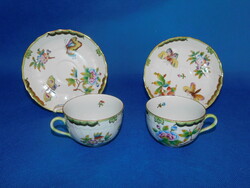 Herend Victoria giant tea cup + saucer pair