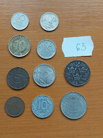 10 mixed coins 63