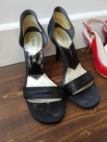 Bershka size 38 black stiletto sandals, worn a few times
