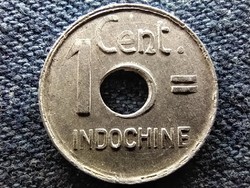 Franciaország Indokína 1 Centimes 1943 sima peremes (id67399)