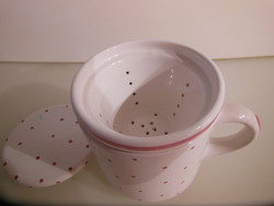 Mug + filter + lid - gmundner - 3 dl - 12 x 11 cm - ceramic - beautiful - flawless