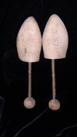 Antik régi női rugós nyelű cipő betét sámfa 37-38 méret