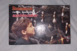 Retro Szaloncukros papir doboz 1994 Szerencsi csokoládégyár