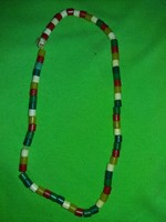 Retro traffic goods bazaar goods plastic pearl block necklace as shown in the pictures