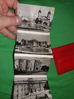 Old Debrecen souvenir shop travel souvenir mini leporello photo collection in leather case according to the pictures