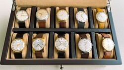 Antique special watch collection for sale together (10 men's watches) doxa, geneve, cornavin silvana and others