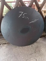 Profi vastag  10mm  Nagy  75cm vas  tárcsalap Óriási hús sütő grill lap domború