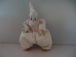 Retro porcelain clown in a pink puffy dress