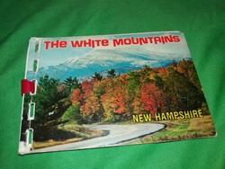 Régi USA New Hampshire A Fehér hegyek fényképes szuvenír képes ismertető a képek szerint