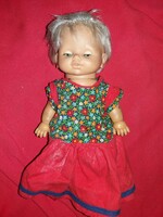 Antique glass-eyed sleeping plastic Spanish famosa toy doll 25 cm as shown in the pictures