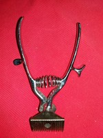 Antique metal hand hairdressing, barber sideburns - hair cutting scissors as shown in the pictures