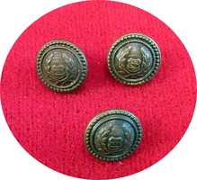 Old Hungarian military uniform buttons 3 pcs. N18.