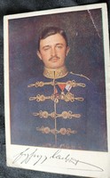 Habsburg iv. Károly, the last crowned Hungarian king, original photo photo sheet from 1916