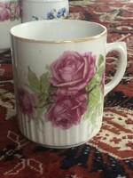 Zsolnay mug with a skirt, rosé