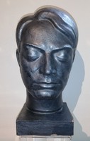 László Turcsány, ady bust, 1920s, statue portrait