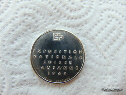 Svájc ezüst emlékérem 1964 14.93 gramm 900 - as ezüst