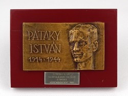 1N106 Pataky Isvtán - 1966 dalostalálkozó bronzplakett emlékplakett