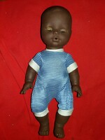 Antique glass-eyed sleeping plastic German sonneberg sonny negro toy doll 30 cm according to the pictures
