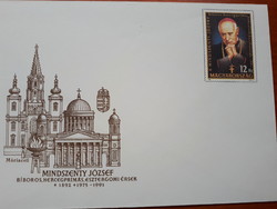 Ticket envelope in memory of József Mindszenty