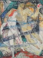 Róna Klára - Röpülés 52 x 39 cm pasztell, papír