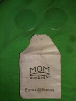 Antik MOM Budapest + 4 erősségű üveglencse pár szemüveghez hibátlan állapotban a képek szerint