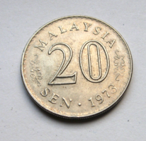 Malaysia -20 sen - 1973