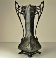 Antique wmf art nouveau silver-plated vase 1903 - 1910