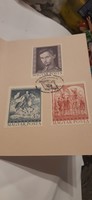 Emléklap Petőfi Sándor születésének 150.évfordulójára kiadott bélyegekkel 2003.03.15