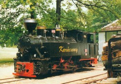 The locomotive of the Kaszó forest railway