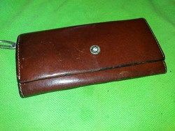 Old leather ornament genuine leather key holder lockable patent key holder 12 x 7 cm as shown in the pictures