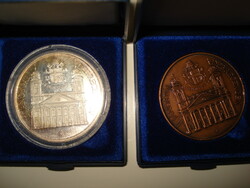 II. János Pál in Debrecen. Silver pp + bronze medal pair.