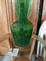 Nagy zöld üveg 45cm magas,28cm àtmérőjű